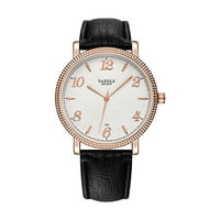 Cuoff Watches for Men Fashion Classic Big Digital Scale Кожен кожен кожен колан за мъже Кварц часовник