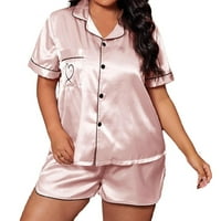 Wowens Plus Pajama задава сърдечен печат за сънник Baby Pink 2xl