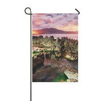 Пролетна гледка към брега в Sunset City Trapani Yard Garden Flag