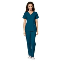 Wonderwink Scrubs Set W женски панталон с v-образно деколте и товари