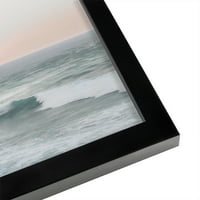 AmericanFlat Ocean Waves on Sunset от Tanya Shumkina Black Frame Wall Art