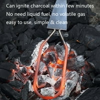Heroneo Premium BBQ Grill Starter Fire Ignition Повторно използване на електрически начинаещи дървени въглища стартери