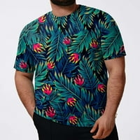 Мъже тениски мода пролет лято ежедневни големи размери с къс ръкав O-деколте отпечатани тениски топ мъжки ваканционен ваканционен тройник дрехи