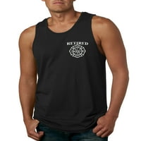 Wild Bobby, пенсиониран пожарен пожарен джоб размер, Americana American Pride, Men Graphic Tank Top, Black, 3x-голям