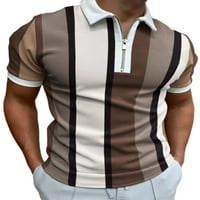 Welliumy мъжки поло риза Zippe тениски Лапета летни върхове Атлетична тениска тениска светло кафяво s