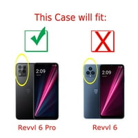 Slim-Fit Gel TPU телефонно калъф за T-Mobile Revvl Pro 5G, с протектор за закалено стъкло