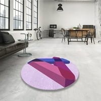 Ahgly Company Indoor Square Marketed Dark Orchid Purple Area Rugs, 3 'квадрат