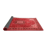 Ahgly Company Indoor Square Medallion Red Traditional Area Rugs, 4 'квадрат