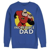 Мъжки The Incredibles Jack-Jack и г-н Incredible Best Dad Sweatshirt Royal Blue