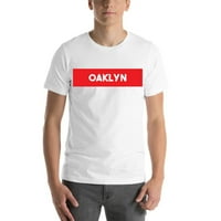 Супер червен блок Oaklyn с къс ръкав тениска с неопределени подаръци