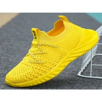 Frontwalk Boy's Shoe Ship Slip на маратонки против хлъзгащ чорап School School Comfort Walking Children Calline Toe Yellow 10C