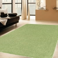 Ambiant Broadway Collection Платен цвят килими Лайм Зелено - 3 'квадрат