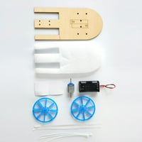 Bulestore Diy Electronic Assembly Boat Model Toy Scientific Experiment Toy for Kids Gifts