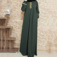Floleo Women's Long Loweve Ression Clearance Лято плюс размер печат абая jilbab мюсюлманска макси рокля ежедневна кафтан дълга рокля сделки