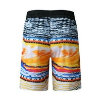 Мъжки летни комфортни шорти за теглене издърпват разхлабени плажни къси панталони