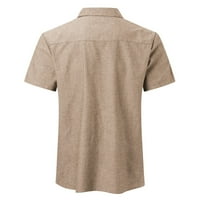 Мъжки тениски ризи с къс ръкав лятна плажна риза за мъже памучни ежедневни върхове мъжки тениска