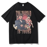 Jhphot Sale New Scarface Tony Montana Big Guns Little Friend Tshirt Men's Pacino Gangster Movie Тениска мъж жена винтидж тениски