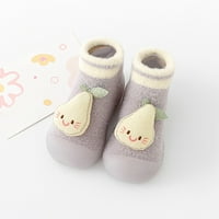 Теглени бебешки чорапи обувки Момчета момичета животни анимационни чорапи обувки малко дете топлина чорапи на пода, които не са приплъзващи обувки за преходни, e