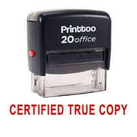 Printtoo Персонализиран печат сертифициран истинско копие самостоятелно мастиране на каучук печат офис стационарно синьо