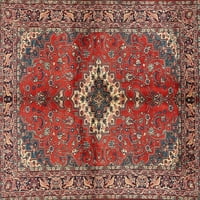 Ahgly Company Indoor Rectangle Traditional Orange Salmon Pink Persian Area Rugs, 3 '5'