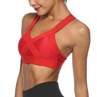 Поддържащи сутиени за жени дантелени каишки Френски сутиен сутиен сутиен атлетичен сутиен червен XL