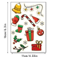 HeiHeiup Коледа стикер Санта Бел подарък малък стикер сладки стикери подаръци за опаковане на опаковки Стикери Фото щанд за щанд
