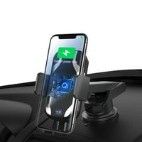 Toyella Smart Wireless Car Charger Mount Holder Black USB