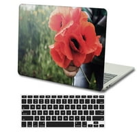 Kaishek Защитен калъф Твърд капак само за 2010 г.- Освобождаване на стара версия MacBook Air 13 Без докосване No USB-C модел: A1466 A Rose Series + Black Keyboard Cover