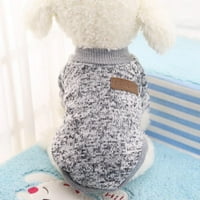 Домашен любимец пуловер за топли кучешки дрехи меки котешки пуловер кученце дрехи малки кучета пуловер зимен кученце суичър