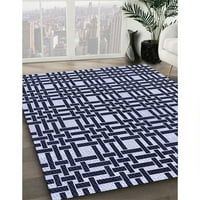 Ahgly Company Indoor Square Marketed Night Blue Rugs, 7 'квадрат