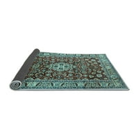 Ahgly Company вътрешен правоъгълник персийски светлосини традиционни килими, 2 '3'