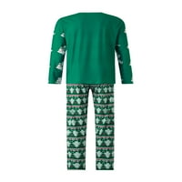Съответстващи семейни пижами комплекти коледни PJ's сън