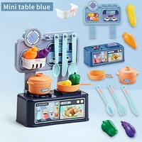 Детска игрална къща мини кухня кухня готварски комплект симулационни съдове за хранене