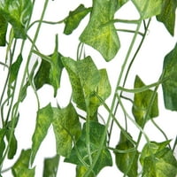 NICECLUB изкуствена зеленина Гарланд фалшив Ivy Vine висящи растения Лист гирлянда за сватбено парти декорация на стена на закрито на открито