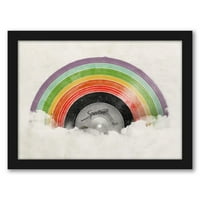 AmericanFlat Rainbow Classic от Florent Bodart Black Frame Wall Art