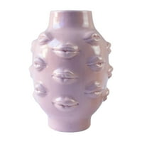 Декорация на керамична ваза, ваза, творческа форма на устни, реквизит за снимки, подходящ за дома, офис
