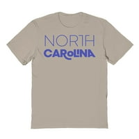Северна Каролина Графично светлосиня мъжка тениска