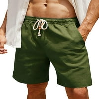Avamo Men's Beach Shorts Малки цветни дъна Висока талия Лято къси панталони Хавайски мини панталони удобни ваканционни плажни дрехи сиво 2xl
