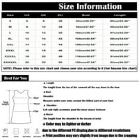 Рокли за слънчеви рокли на Bazyrey за жени Просвета лято бохо отпечатано женско кръгло деколте ежедневно без ръкави без ръкави рокля летни рокли зелени 3xl