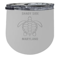 Shady Side Maryland Oz White Laser Etched Изолирана винена неръждаема стомана