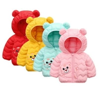 Esaierr Toddler Ears Winter Coats Карикатура надолу яке за бебета момчета момичета пухка