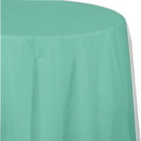 Party Central Club of Mint Green Round Heavy-Duty Tablecloth 82