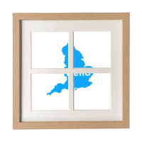 Обединеното кралство очертава здравей поздравителна рамка за стена на плота на дисплея снимка