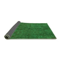 Ahgly Company Indoor Rectangle Oriental Green Modern Area Rugs, 2 '3'