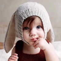 Зайчета уши бебешка шапка топла зимна шапка бебе плетена шапка шапка за шапка за деца бебе