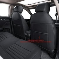 Персонализирани седалки за кола Civic Auto Sead Cobes за Select Honda Civic Sedan Ex-L, Ex-T, Ex, Touring, LX-P, Sport-Leatherett