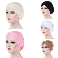 Aerdream Hat Плътни цветни мъниста жени еластична капачка за опаковане на главата за ежедневието