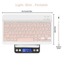 U Лека клавиатура и мишка с фонова RGB светлина, много устройство Slim Arfangeable Keyboard Bluetooth 5. и 2.4GHz стабилна клавиатура за връзка за LG 65QNEND99UPA TV