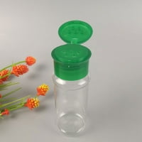 Пластмасова подправка бутилка подправка саксия пипер шейкъри солен буркан подправка може круит за барбекю кухня зелено