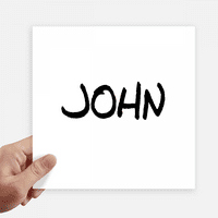 Специален почерк английско име John Sticker Tags Стенна снимка лаптоп Декол самостоятелно лепило